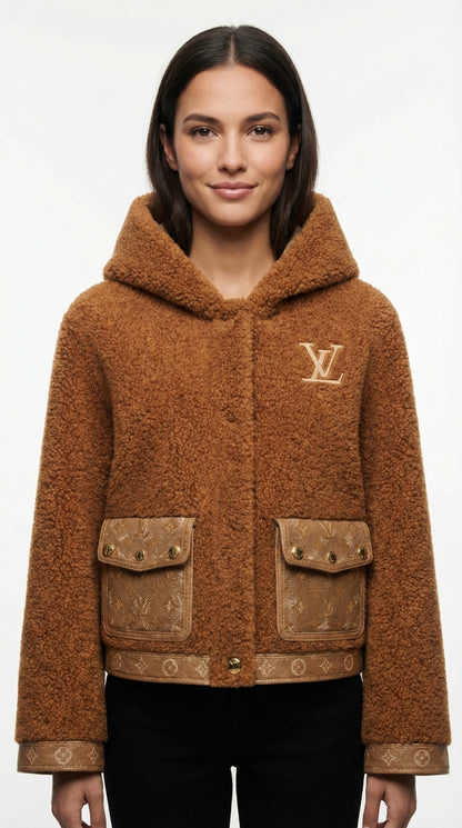 Fluffy Hooded Jacket