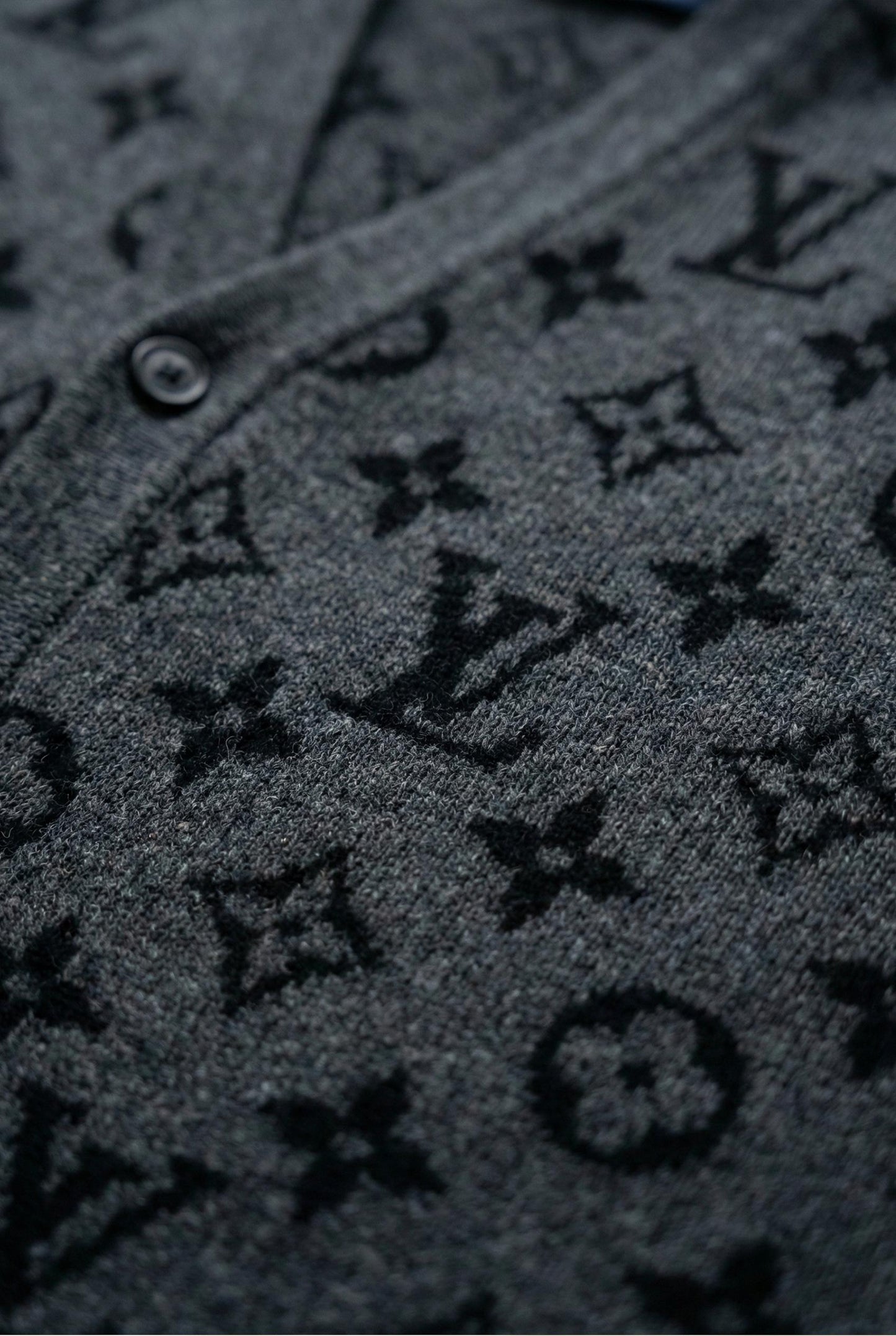 Monogram Knit Buttoned Vest