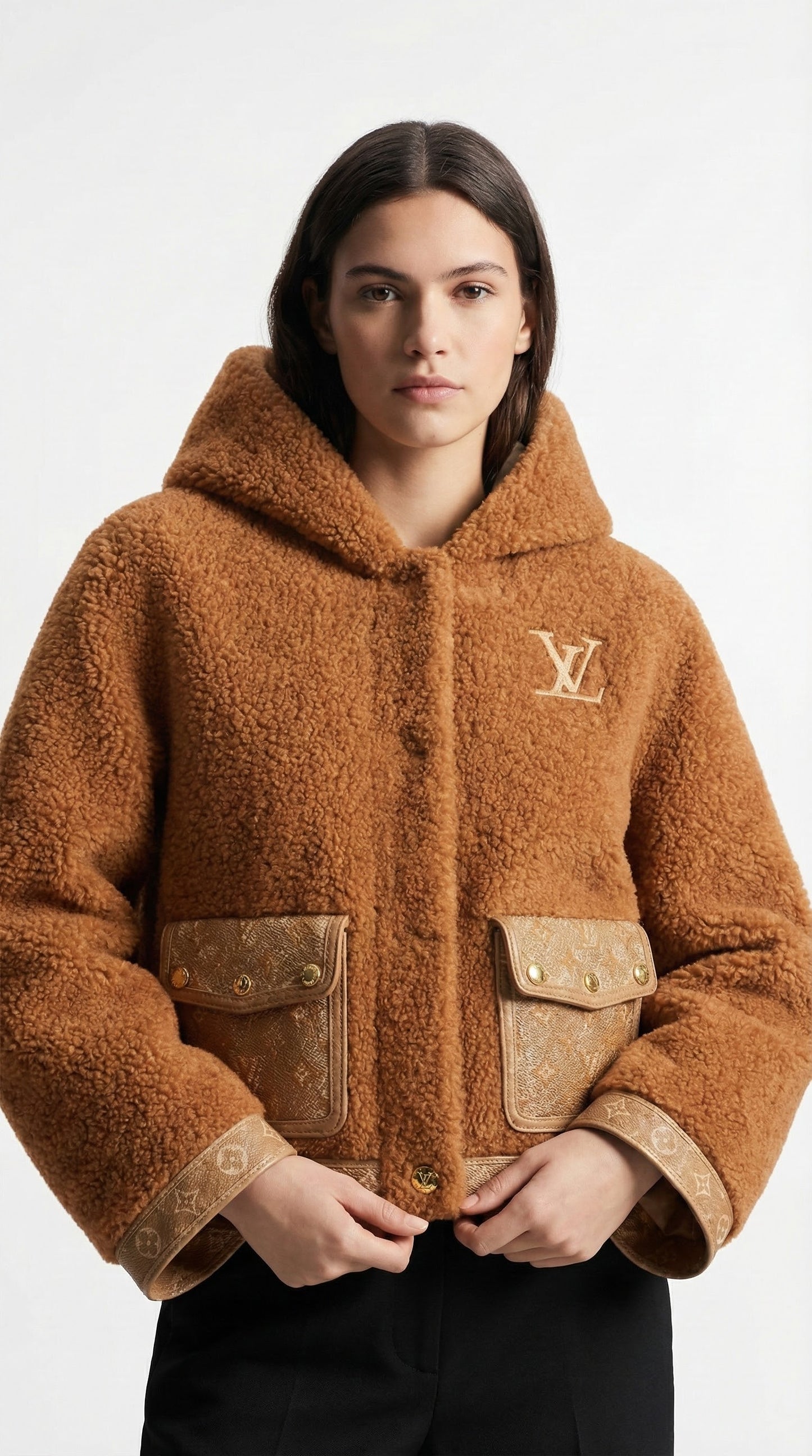 Fluffy Hooded Jacket