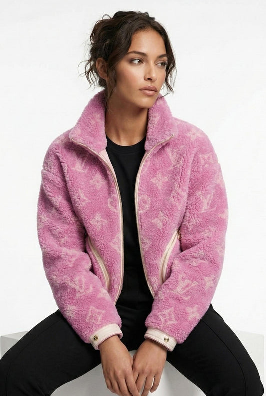 Shearling Monogram Jacket