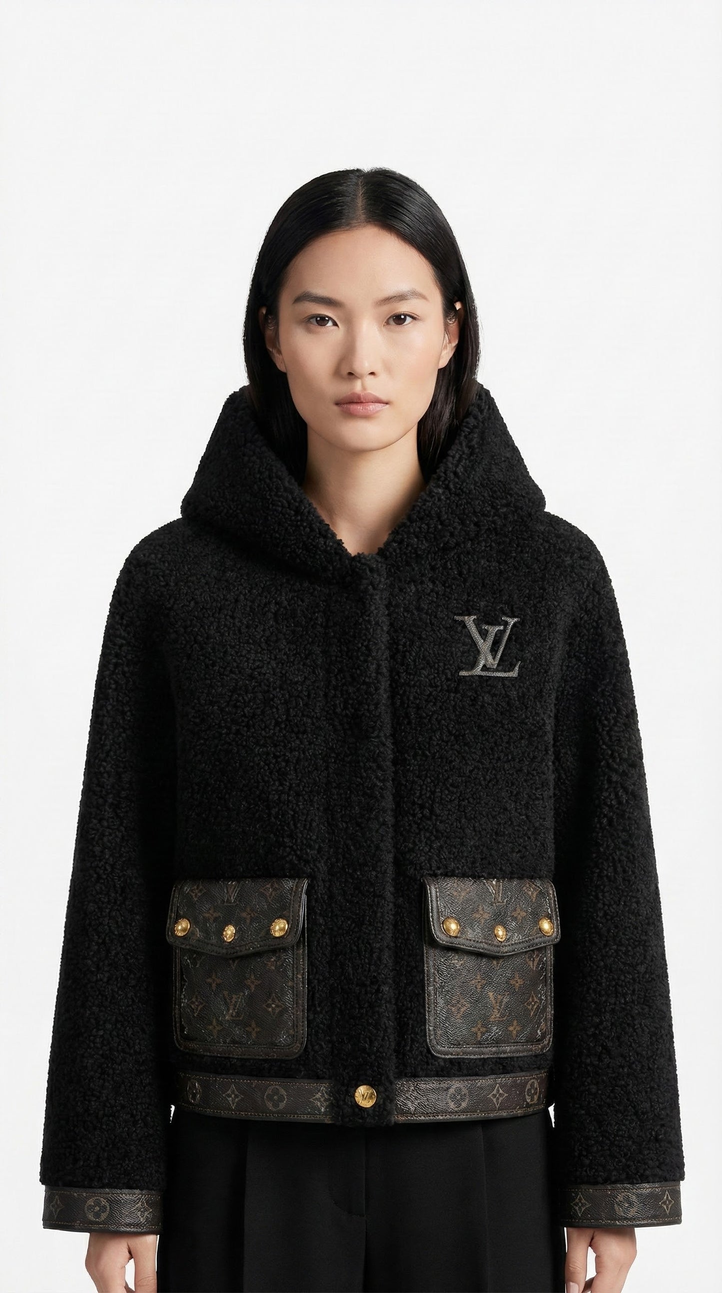 Fluffy Hooded Jacket