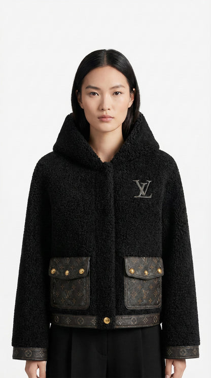 Fluffy Hooded Jacket