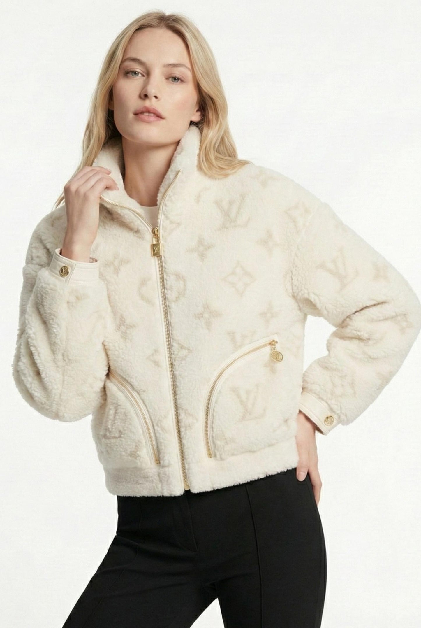 Shearling Monogram Jacket