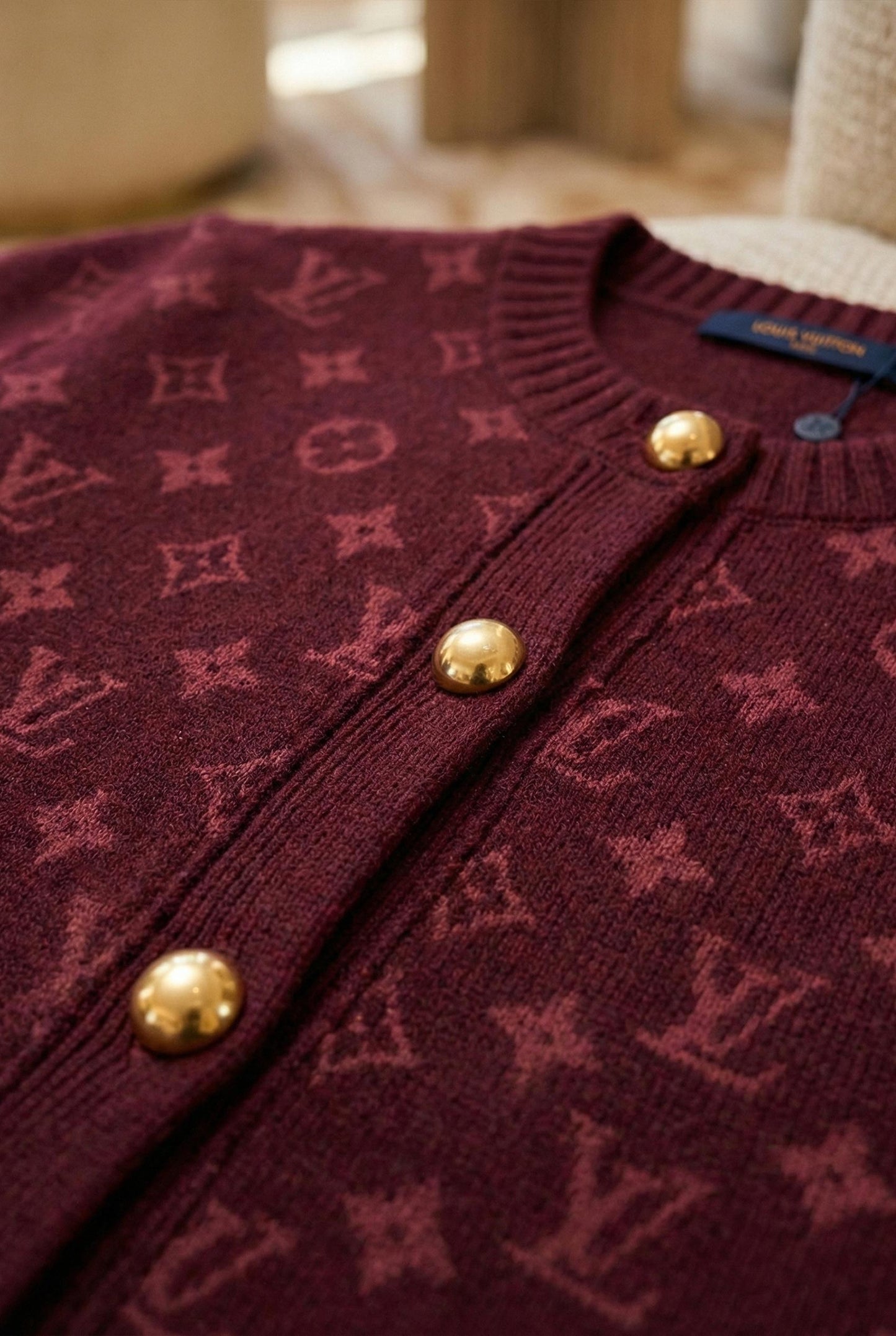 Monogram Knit Cardigan