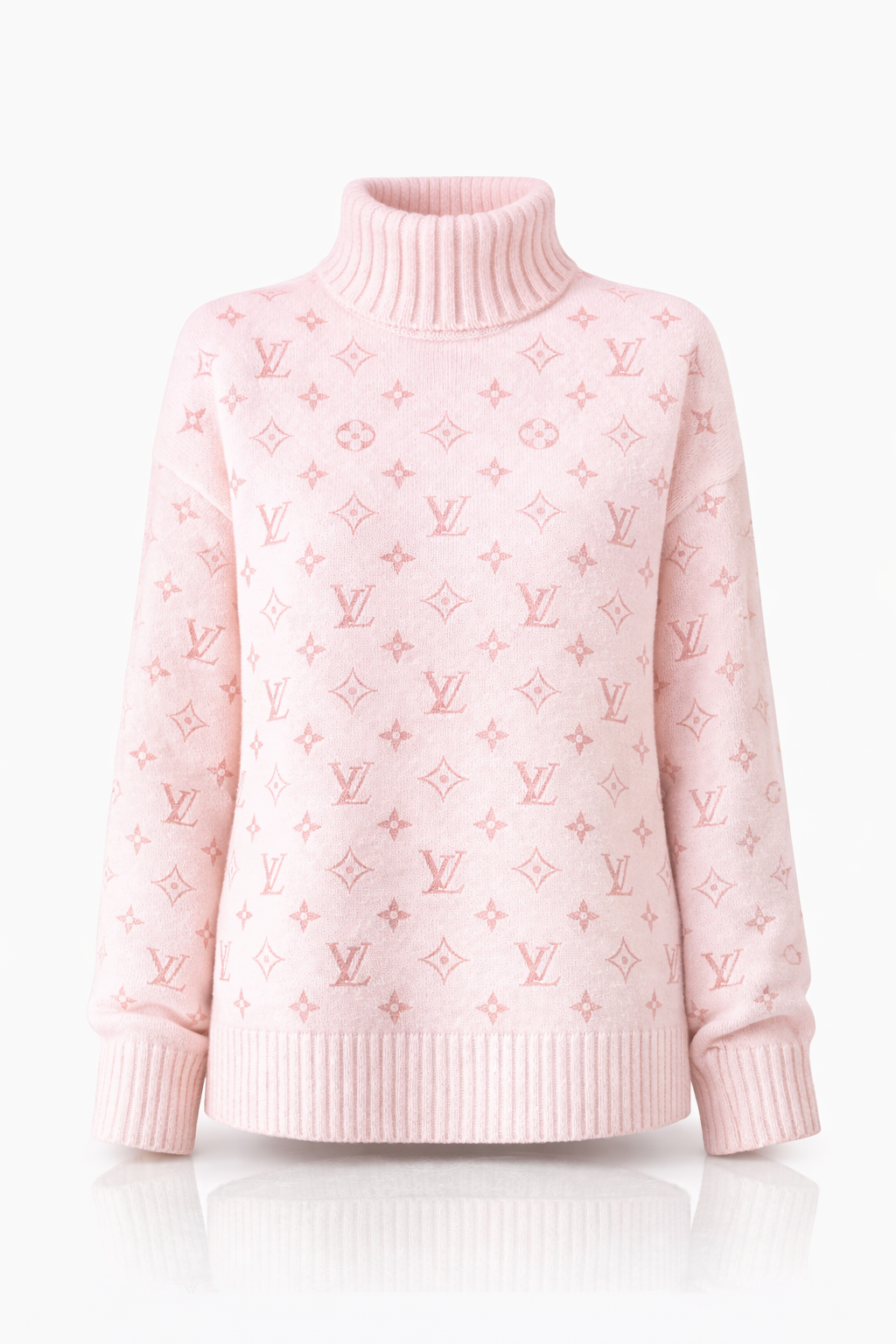 Monogram Knit Turtleneck Sweater
