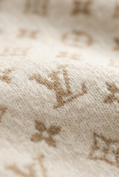 Monogram Knit Buttoned Vest