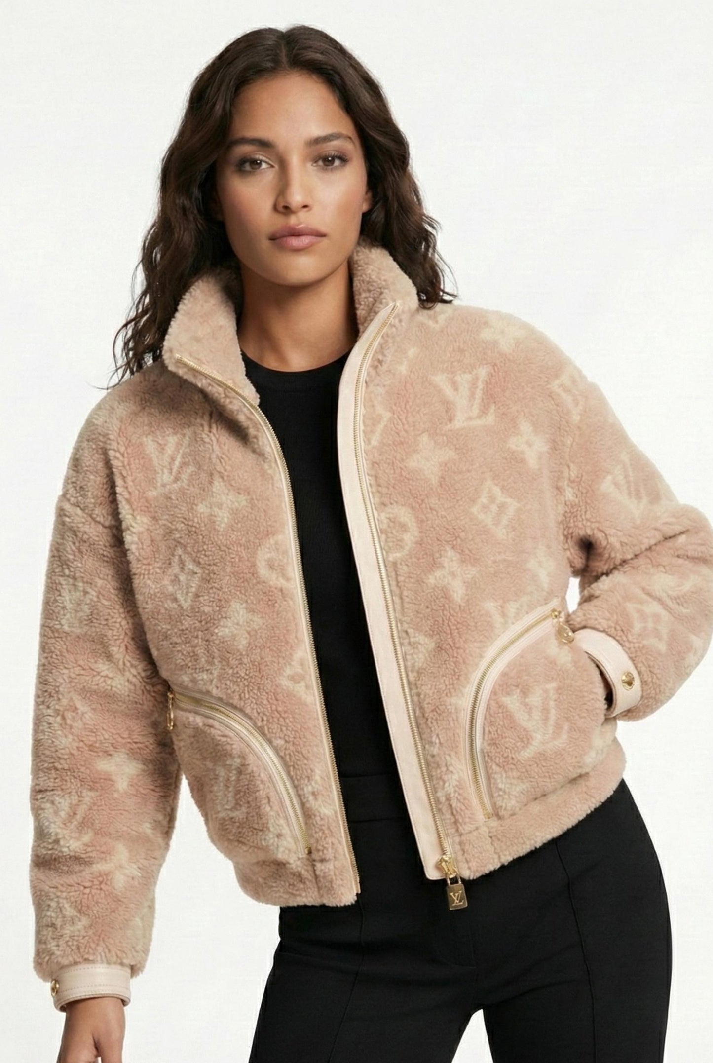 Shearling Monogram Jacket