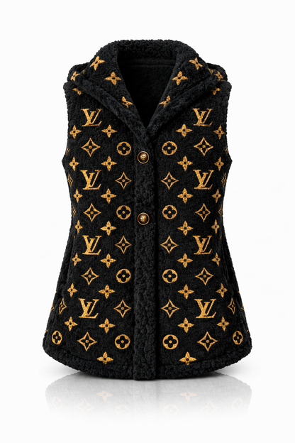 Monogram Teddy Hooded Vest