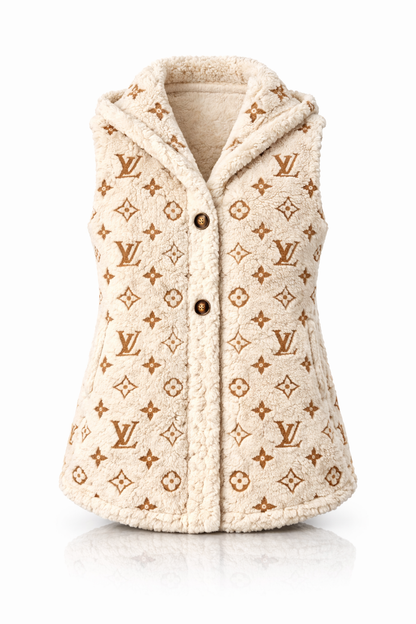 Monogram Teddy Hooded Vest