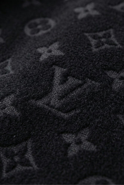 Monogram Faux Fur Belted Coat