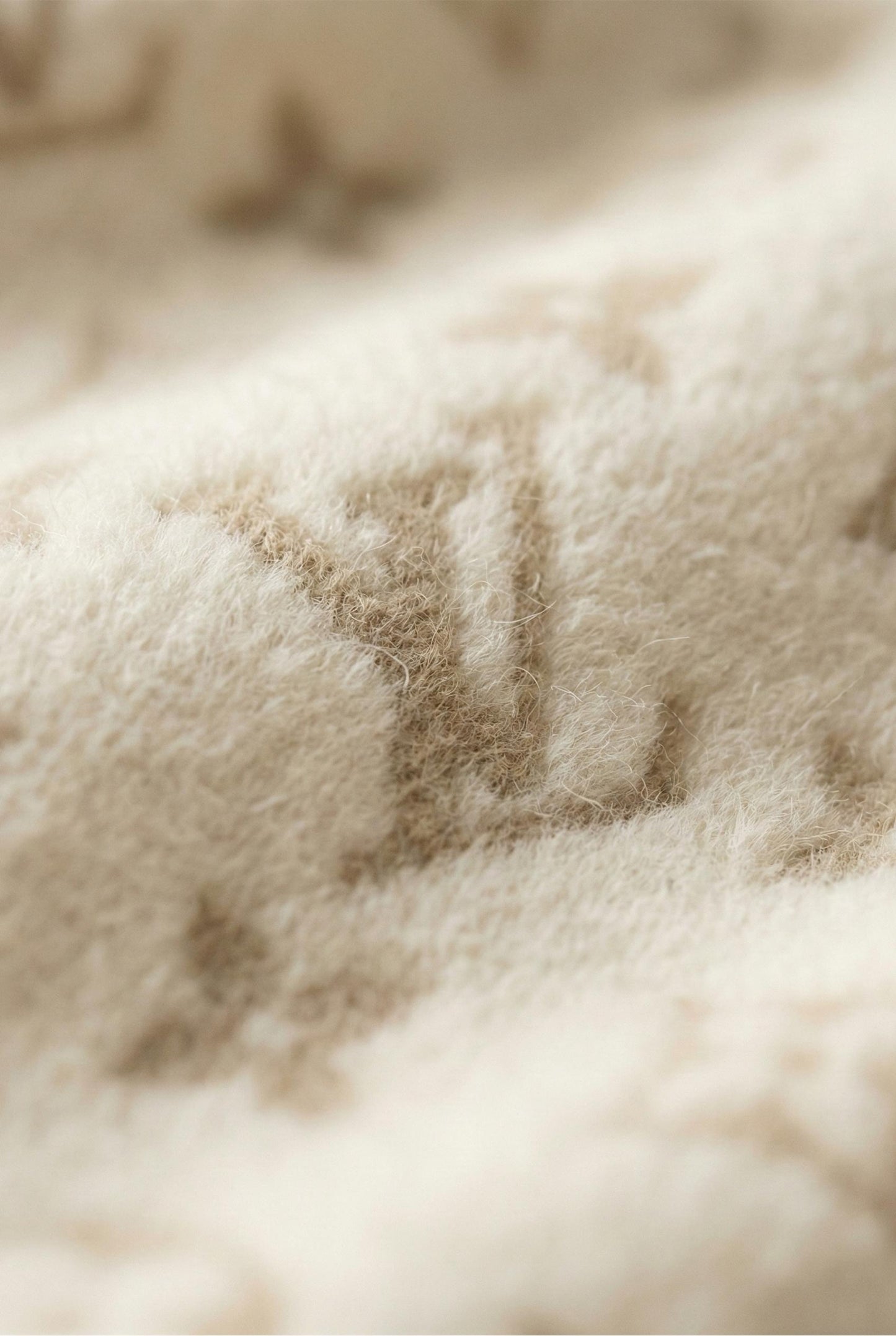 Monogram Faux Fur Belted Coat