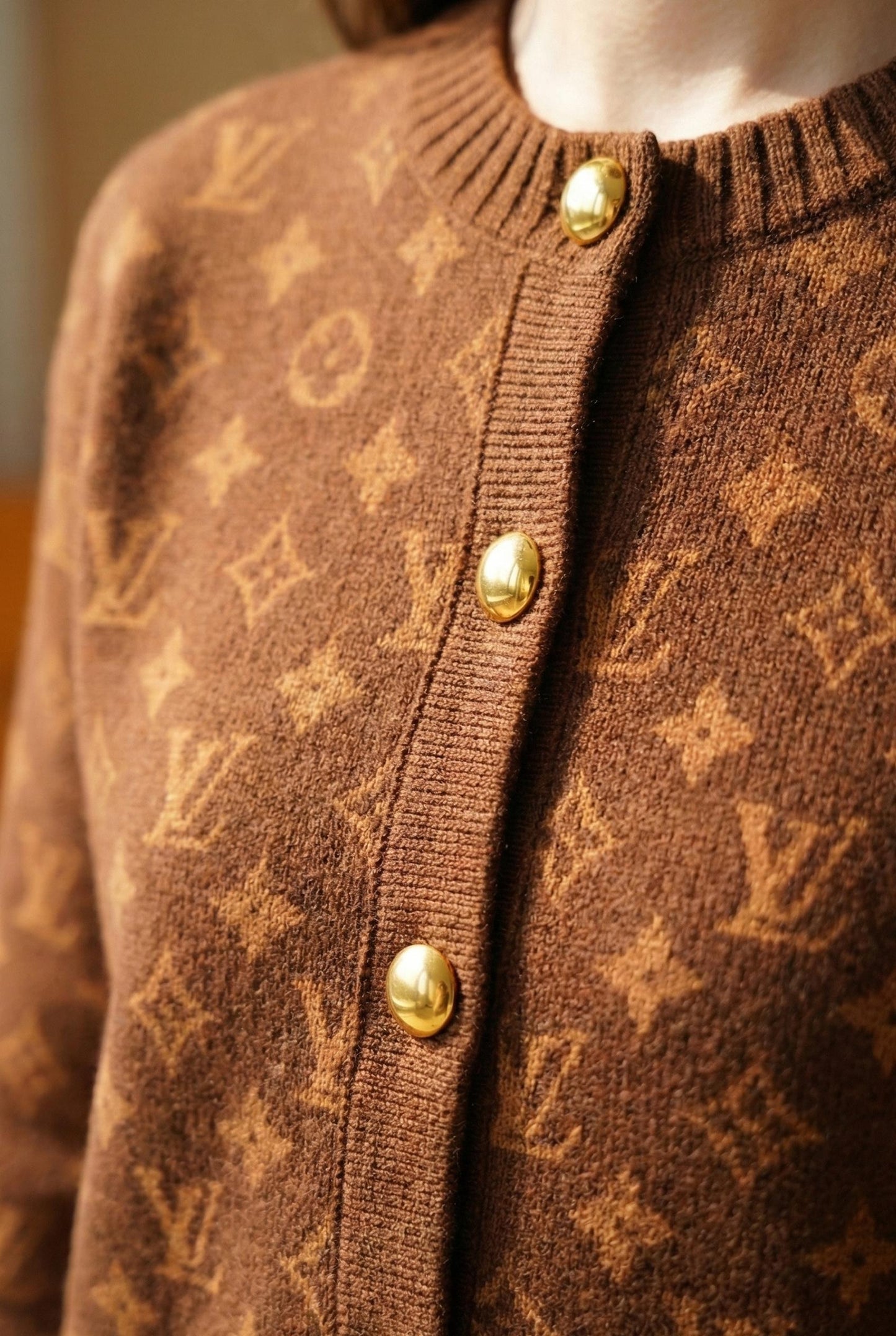 Monogram Knit Cardigan