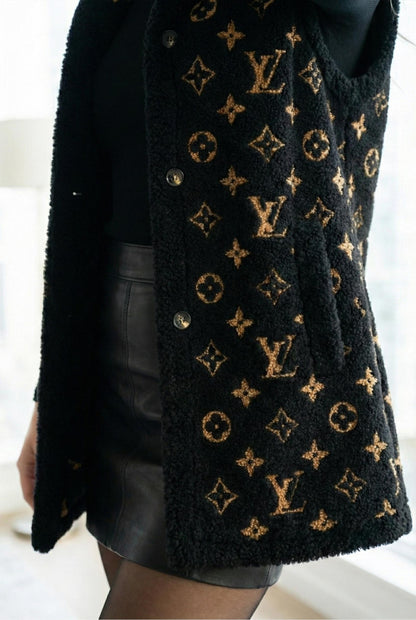 Monogram Teddy Hooded Vest