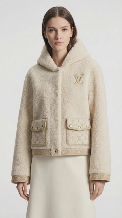 Fluffy Hooded Jacket