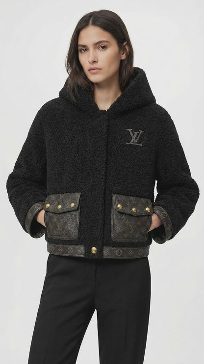 Fluffy Hooded Jacket