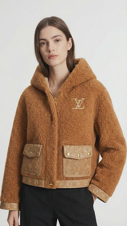 Fluffy Hooded Jacket