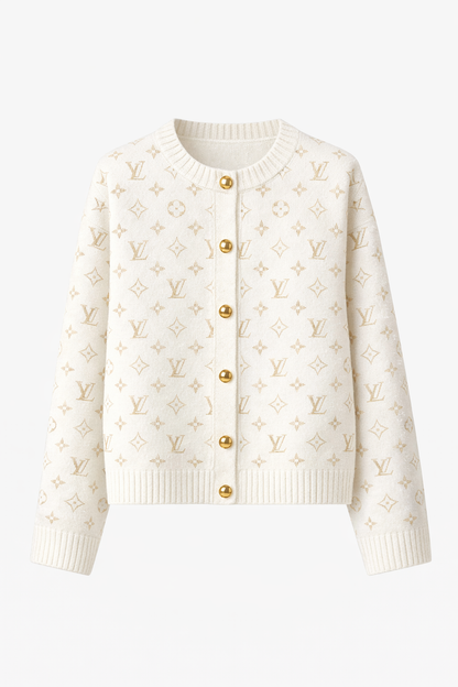 Monogram Knit Cardigan