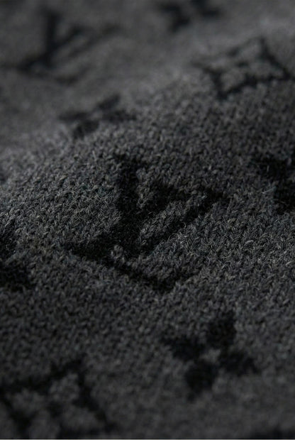 Monogram Knit Buttoned Vest